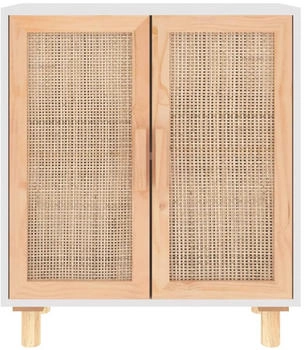 vidaXL Sideboard Massivholz Kiefer und Natur-Rattan 60x70cm (345630)