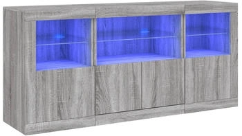 vidaXL Sideboard mit LED-Leuchten 142,5x67cm (3209070)