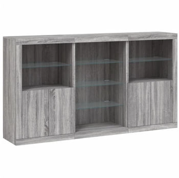 vidaXL Sideboard mit LED-Leuchten 181,5x100cm (3209182)