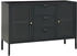 vidaXL Sideboard Stahl und Hartglas 105x70cm (336078)