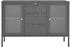 vidaXL Sideboard Stahl und Hartglas 105x70cm (336078)