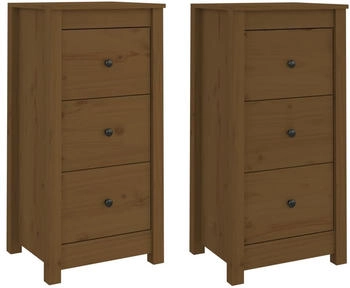 vidaXL Sideboards 2 Stk. Massivholz Kiefer 40x80cm (813746)