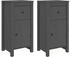 vidaXL Sideboards 2 Stk. Massivholz Kiefer 40x80cm (813759)