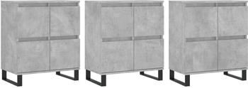 vidaXL Sideboards 3 Stk. Holzwerkstoff 180x70cm (3190209)
