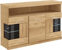 OTTO home Sideboard "Ribe,130cm breit,Fronten Massivholz,2T&uuml;ren mit geh&auml;rtetem