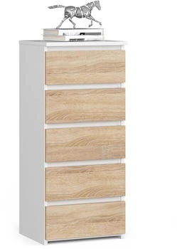 Akord Furniture Factory CL5 40x92cm sonoma-eiche/wei&szlig;