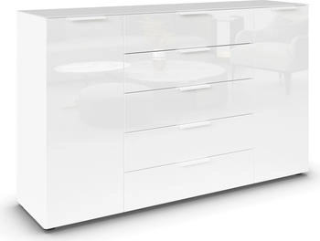 Rauch Flipp 160x100cm alpinwei&szlig;/Glas kristallwei&szlig;