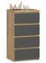 K4352: Home Collective Kommode mit Schubladen 40x74cm