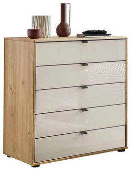 Wiemann Quito 60x86cm bianco-eiche/Glas champagner