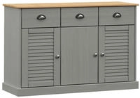 vidaXL Sideboard mit Schubladen VIGO 113x40x75 cm Massivholz Kiefer