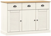 vidaXL Sideboard mit Schubladen VIGO 113x40x75 cm Massivholz Kiefer