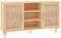 vidaXL Sideboard Massivholz Kiefer und Natur-Rattan 105x60cm (345641)
