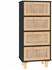 vidaXL Sideboard Massivholz Kiefer und Natur-Rattan 40x90cm (345643)