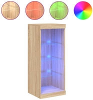 Sideboard Mit Led-leuchten Sonoma-eiche 41x37x100 Cm Vidaxl