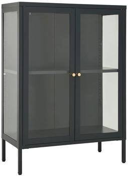 vidaXL Sideboard Stahl und Glas 75x105cm (336072)