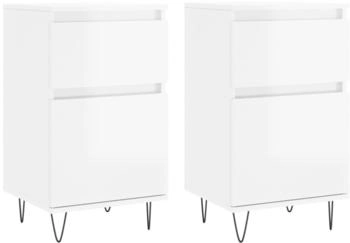 vidaXL Sideboards 2 Stk. Holzwerkstoff 40x70cm (831153)