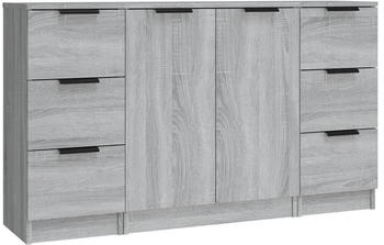 vidaXL Sideboards 3 Stk. Holzwerkstoff 30x70cm (3115842)
