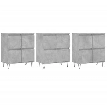 vidaXL Sideboards 3 Stk. Holzwerkstoff 180x70cm (3190201)