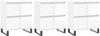vidaXL Sideboards 3 Stk. Holzwerkstoff 180x70cm (3190207)