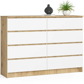 Akord Furniture Factory K140 138x99cm miz 8 Schubladen (OP0LK-140SZ8-ARTBIA)