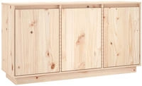 vidaXL Sideboard 111x34x60 cm Massivholz Kiefer