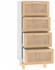 vidaXL Sideboard Massivholz Kiefer und Natur-Rattan 40x90cm (345642)