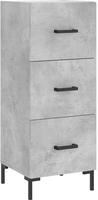 Sideboard Betongrau 34,5x34x90 Cm Holzwerkstoff Vidaxl
