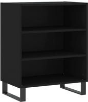 vidaXL Sideboard Schwarz 57x35x70 cm Holzwerkstoff