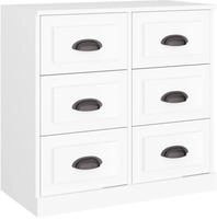 vidaXL Sideboard Wei&szlig; 70x35,5x67,5 cm Holzwerkstoff