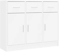 vidaXL Sideboard Wei&szlig; 91 x 28 x 75 cm Holzwerkstoff