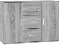 vidaXL Sideboard Grau Sonoma 91x29,5x65 cm Holzwerkstoff