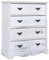 vidaXL Schubladenkommode Wei&szlig; 60x30x75 cm Holz