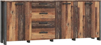Forte Clif 206,1x86,3cm old wood vintage/beton dunkelgrau