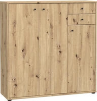 FORTE Kommode "Tempra, Kommode, 3 T&uuml;ren, 2 Schubk&auml;sten, viel Stauraum" Breite 108,8