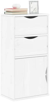 vidaXL Beistellschrank mit Schubladen Odda weiß Massivholz Kiefer (4103598)