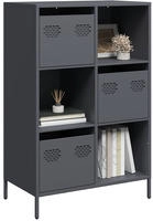 vidaXL Highboard Anthrazit 68x39x103,5 cm Stahl