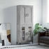 vidaXL Highboard betongrau 69,5 x 34 x 180 cm Holzwerkstoff (3199621)