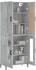 vidaXL Highboard betongrau 69,5 x 34 x 180 cm Holzwerkstoff (3199621)