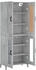 vidaXL Highboard betongrau 69,5 x 34 x 180 cm Holzwerkstoff (3199621)