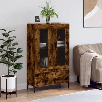 vidaXL Highboard Räuchereiche 69,5 x 31 x 115 cm Holzwerkstoff (828305)