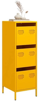 vidaXL Highboard senfgelb 39 x 35 x 103,5 cm Stahl (851403)