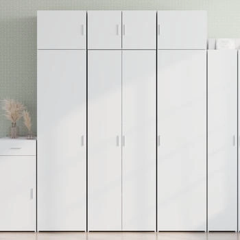 vidaXL Highboard weiß 70 x 42,5 x 185 cm Holzwerkstoff (3281420)
