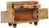 vidaXL Sideboard 80 x 30 x 65 cm massives raues Mangoholz (351689)