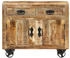 vidaXL Sideboard 80 x 30 x 65 cm massives raues Mangoholz (351689)