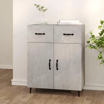 vidaXL Sideboard betongrau 69,5 x 34 x 90 cm Holzwerkstoff (812199)