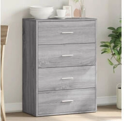vidaXL Sideboard grau Sonoma 60 x 31 x 84 cm Holzwerkstoff (840504)