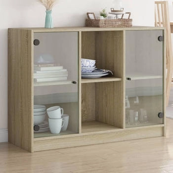 vidaXL Sideboard Sonoma-Eiche 102 x 37 x 75,5 cm Holzwerkstoff (3295873)