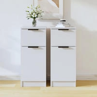 Sideboards 2 Stk. Wei&szlig; 30x30x70 Cm Holzwerkstoff - Vidaxl