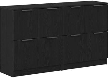 vidaXL Anrichte schwarze Eiche 180 x 30 x 70 cm Holzwerkstoff (3333073)