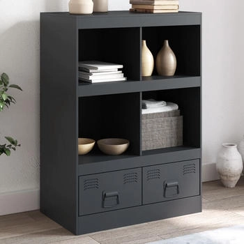 vidaXL Highboard anthrazit 67 x 39 x 95 cm Stahl (841801)